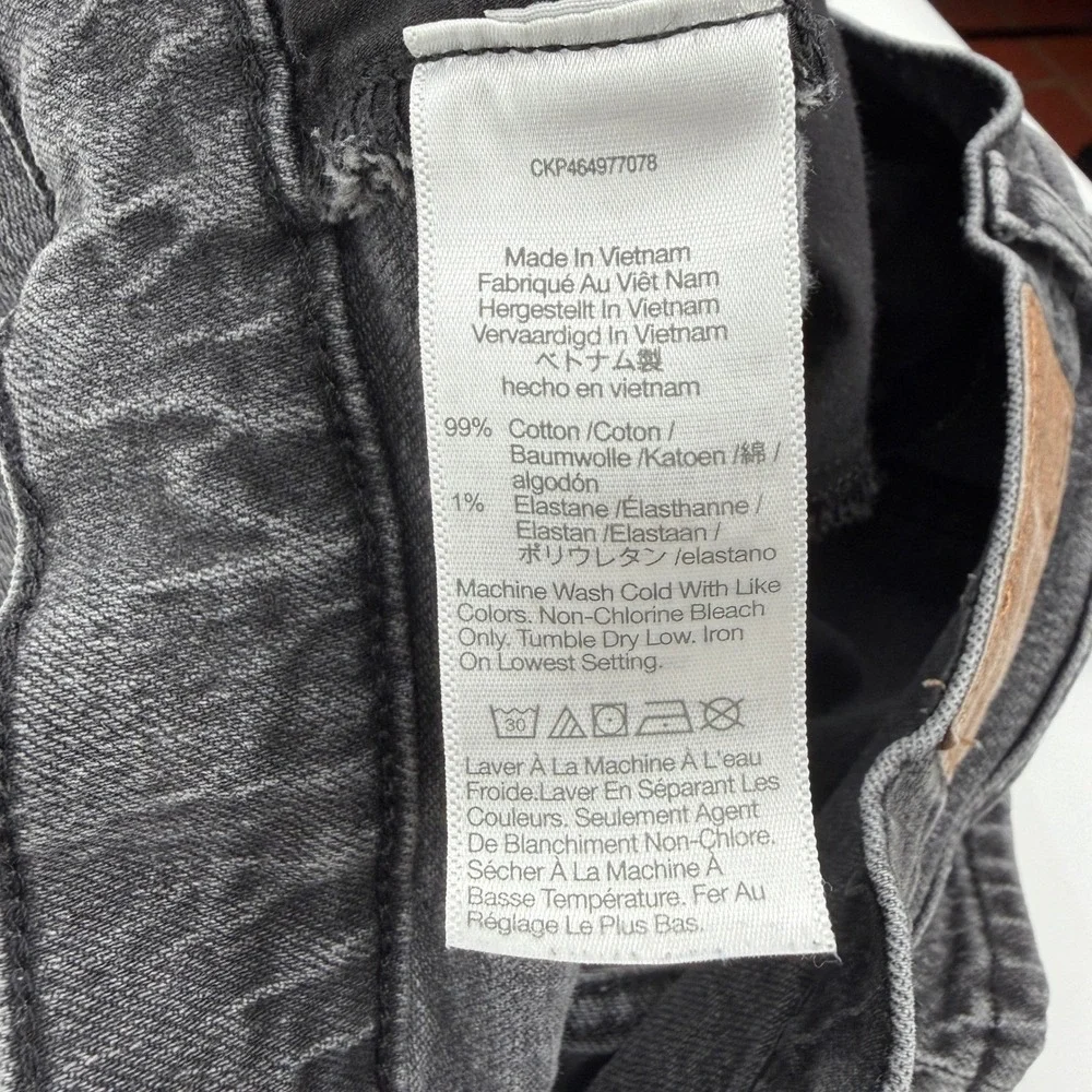 Madewell The Perfect‎ Vintage Jean in Lunar Wash Black Gray Size 27 - Picture 11 of 11